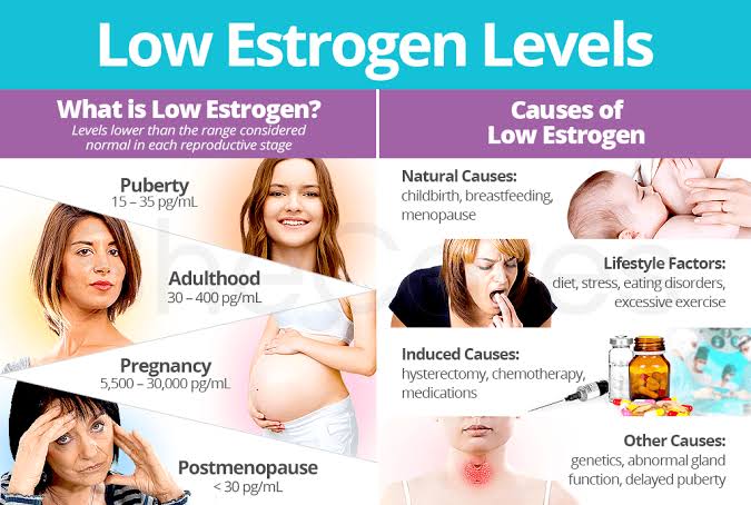 Low estrogen levels 