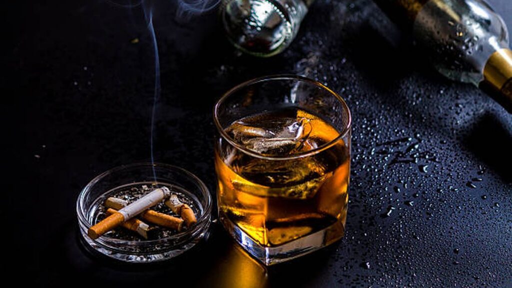 alcohol and cigarette smoking